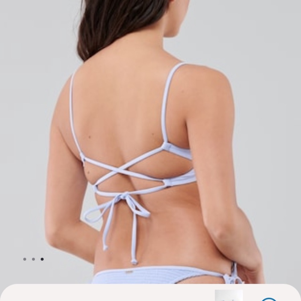 Only worn once Hollister scrunch bikini